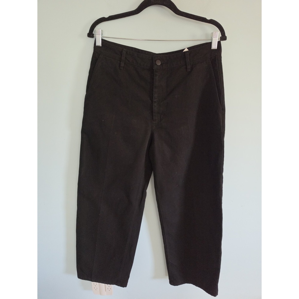 Kall Meyer Highrise Quiet Luxury Wideleg Black Denim Size 30 - Picture 2 of 8